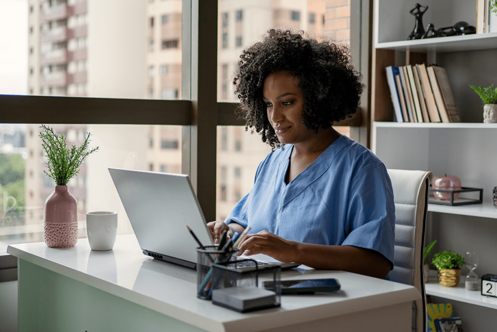 school nurse managing student immunization records