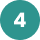 Number 4 icon in aqua