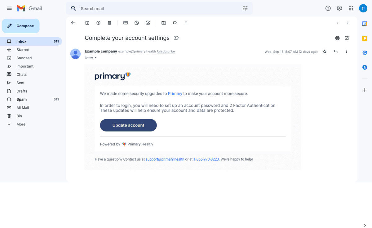 Multi-Factor Authentication - Primary Health